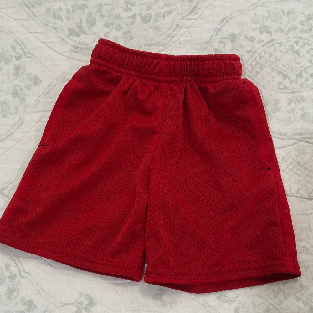 Athletic Works Kids Red Mesh Shorts